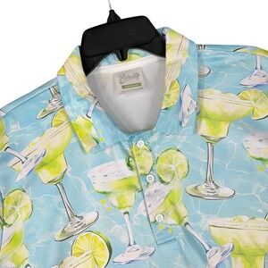 Birdie‎ Golf Polo Shirt Men's XL Margarita Performance Tech Club House Wear